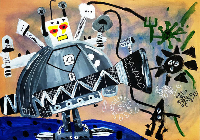 江南app官网创意童子画分析——机械人的奇异天下！